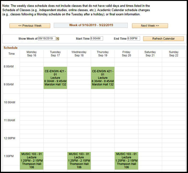weekly calendar image 