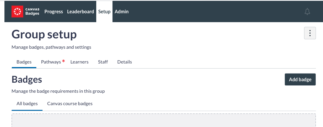 Add badge button on the badge website