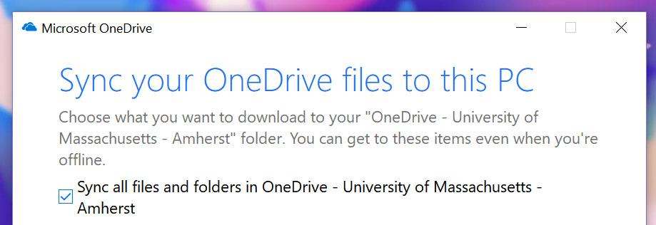 Choosing which folders to sync (all)