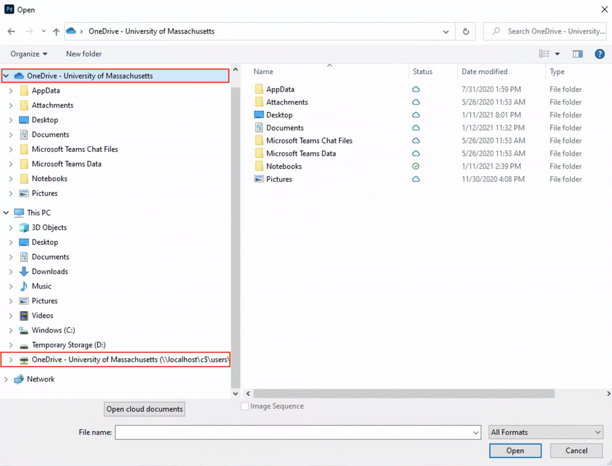 WVD saving in onedrive 