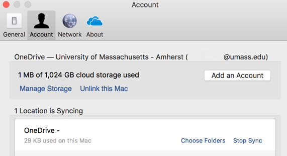 OneDrive Mac accounts UI